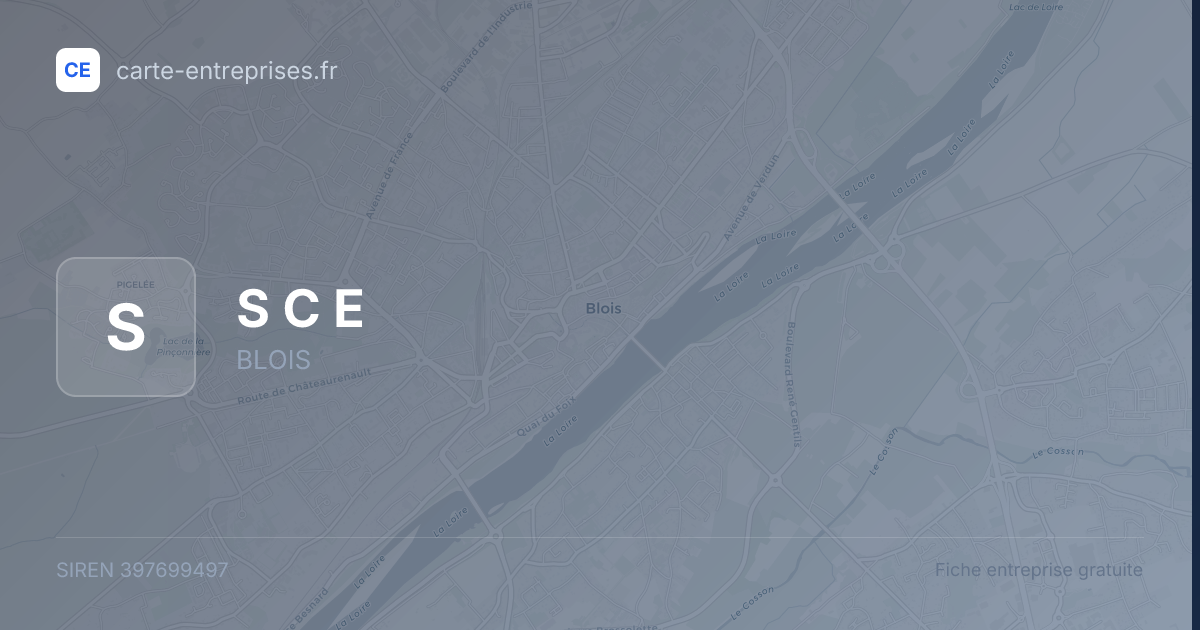S C E — 397699497 — fiche entreprise