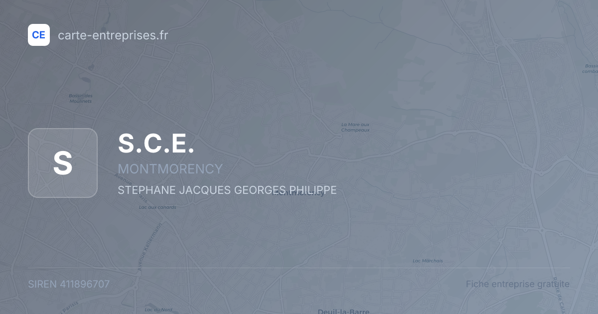 S.C.E. — 411896707 — fiche entreprise