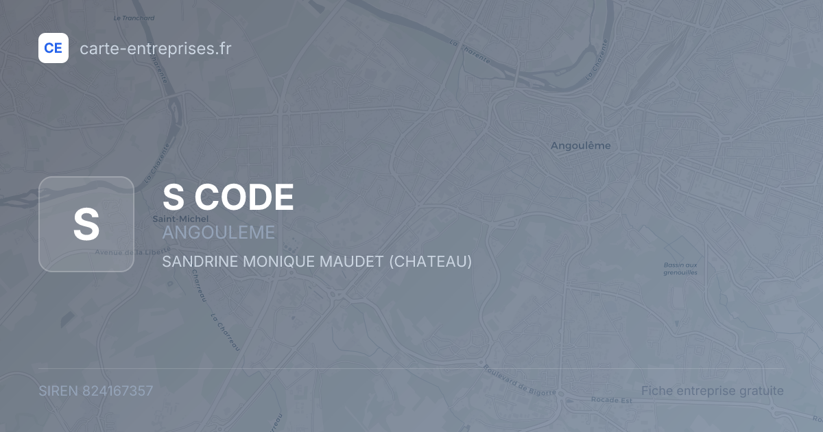 S CODE — 824167357 — fiche entreprise
