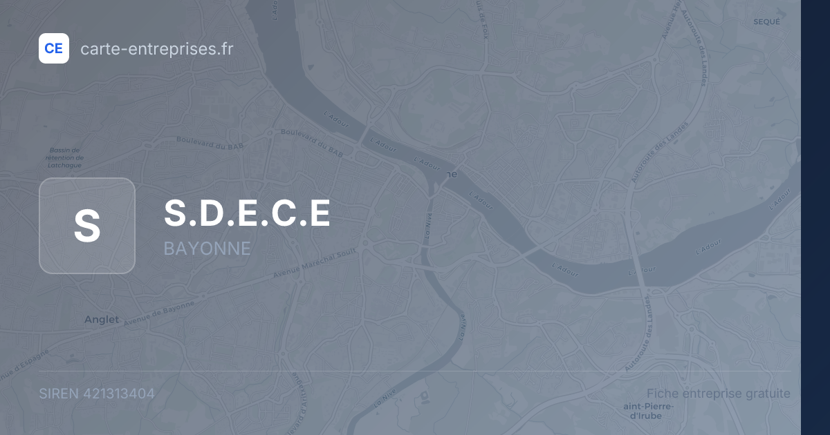 S.D.E.C.E — 421313404 — fiche entreprise