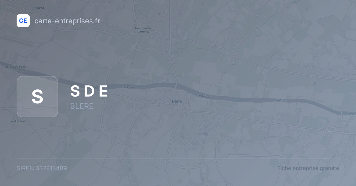 S D E — 337813489 — fiche entreprise