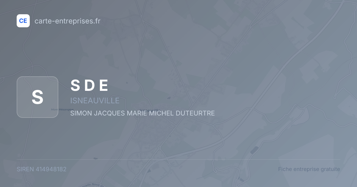S D E — 414948182 — fiche entreprise