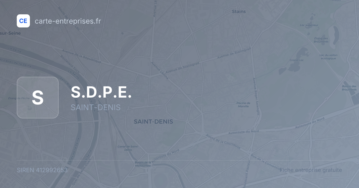 S.D.P.E. — 412992653 — fiche entreprise