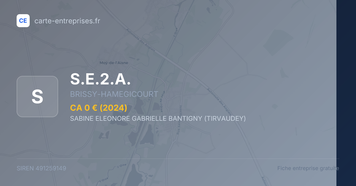 S.E.2.A. — 491259149 — fiche entreprise