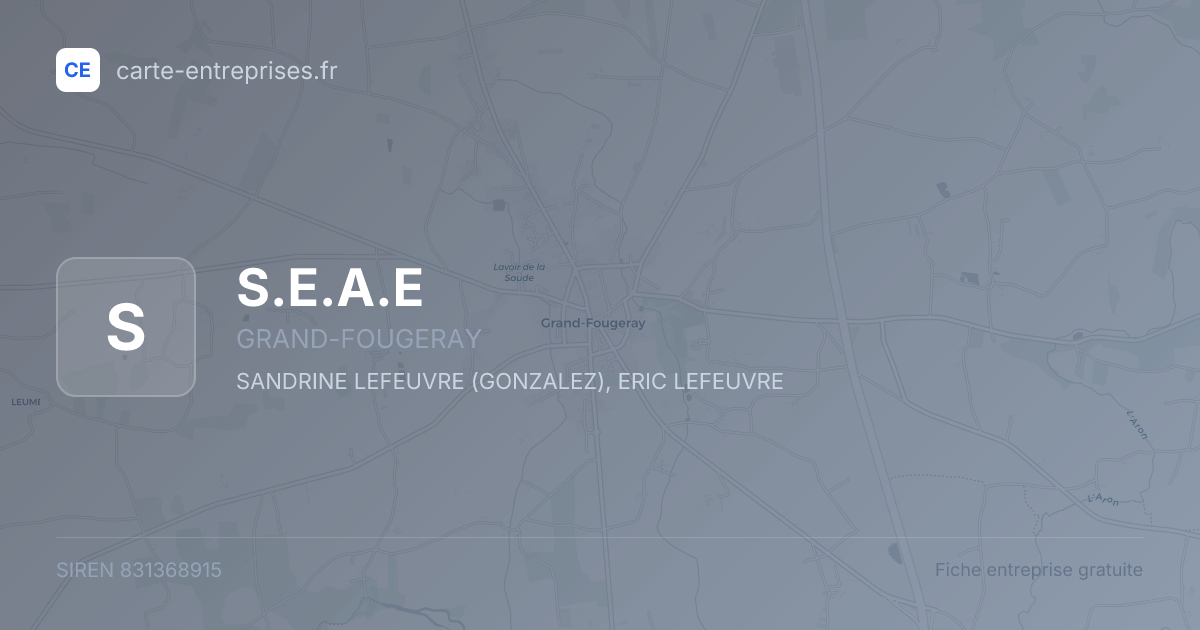 S.E.A.E — 831368915 — fiche entreprise