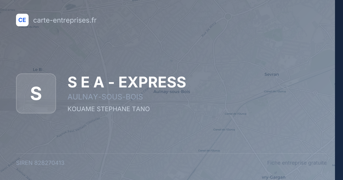 S E A - EXPRESS — 828270413 — fiche entreprise
