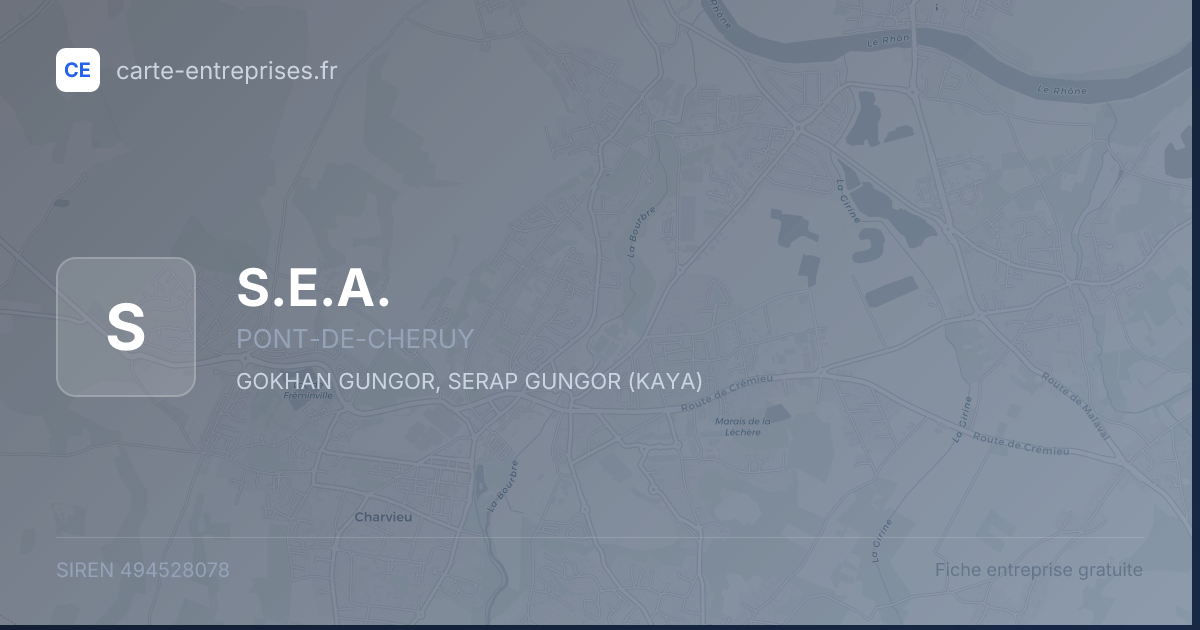 S.E.A. — 494528078 — fiche entreprise
