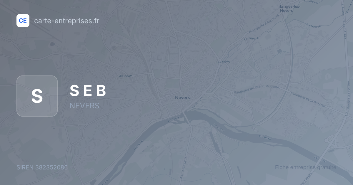 S E B — 382352086 — fiche entreprise