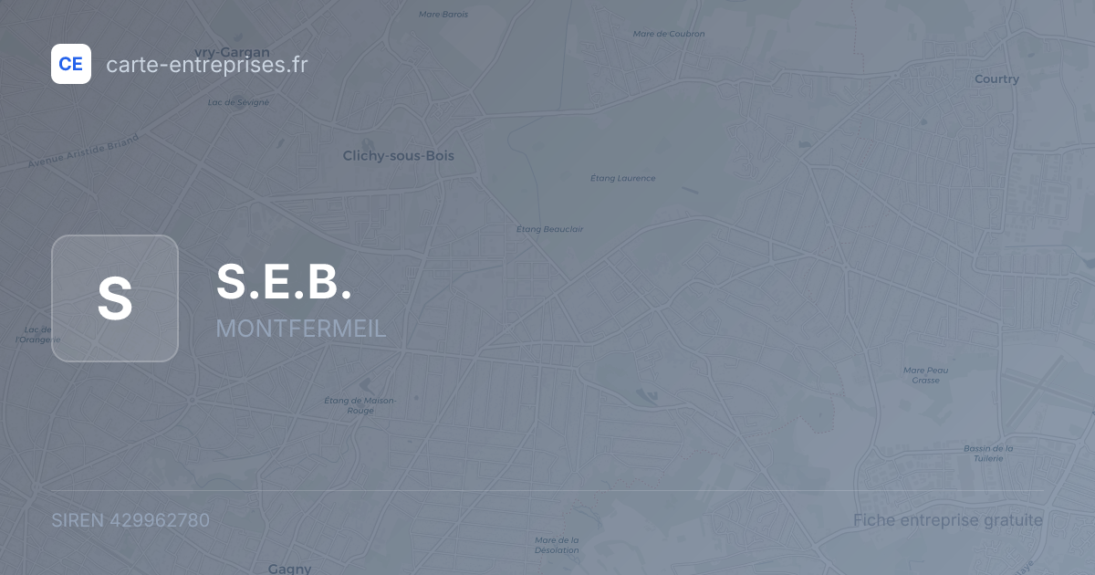 S.E.B. — 429962780 — fiche entreprise