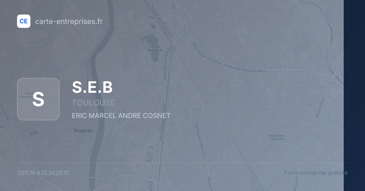S.E.B — 435342910 — fiche entreprise