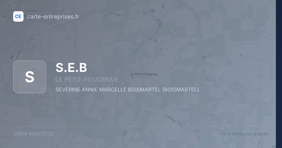 S.E.B — 482073723 — fiche entreprise