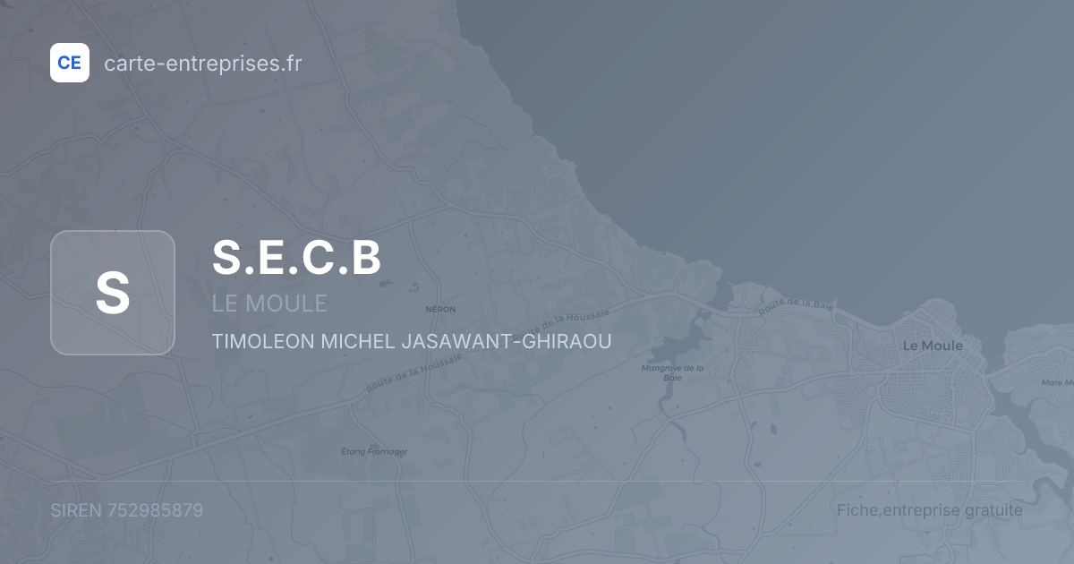 S.E.C.B — 752985879 — fiche entreprise