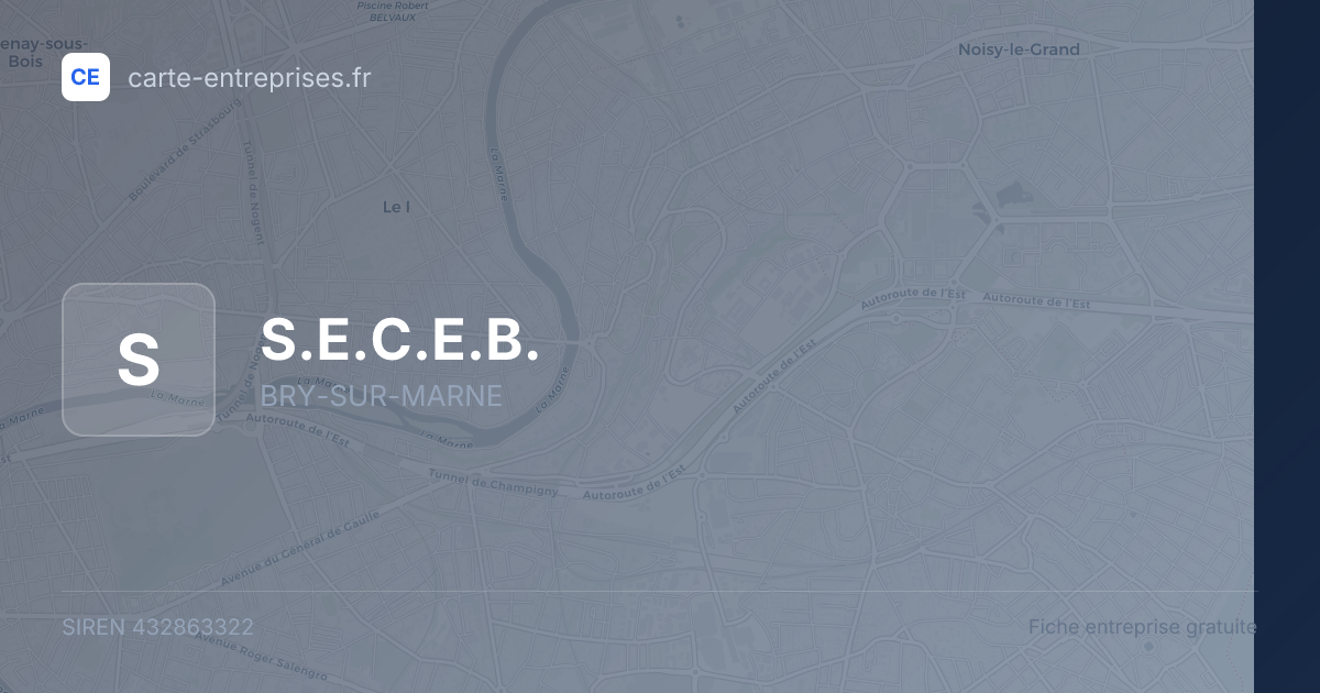 S.E.C.E.B. — 432863322 — fiche entreprise