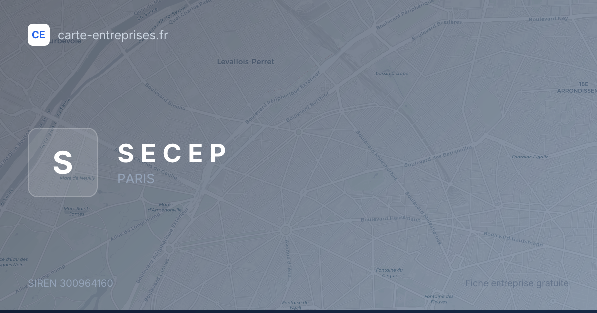 S E C E P — 300964160 — fiche entreprise