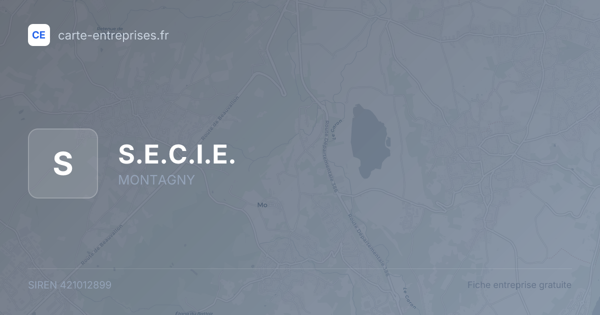S.E.C.I.E. — 421012899 — fiche entreprise