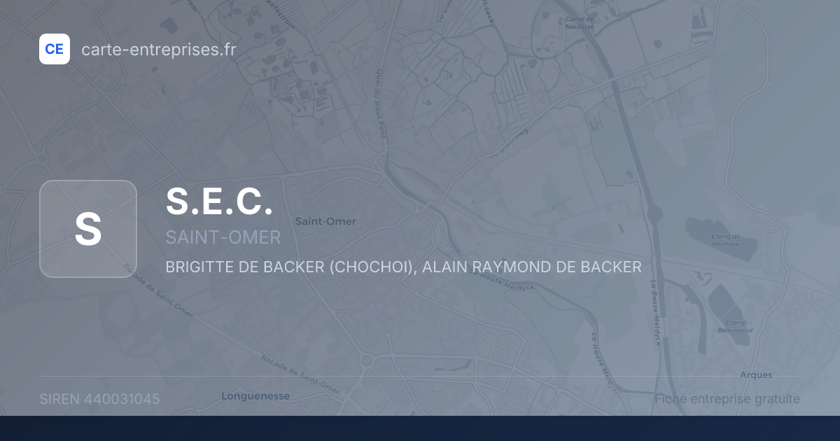 S.E.C. — 440031045 — fiche entreprise