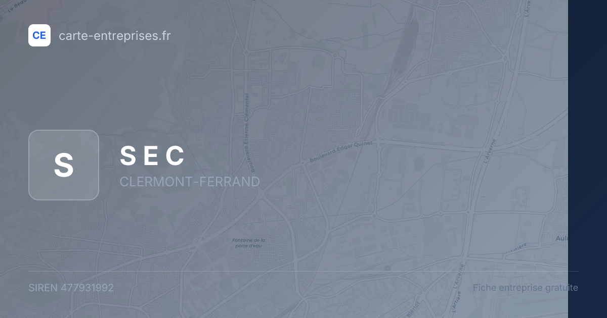 S E C — 477931992 — fiche entreprise