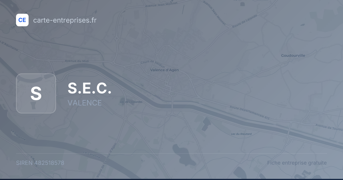 S.E.C. — 482518578 — fiche entreprise