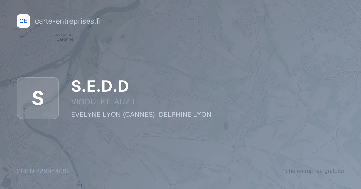 S.E.D.D — 489944082 — fiche entreprise