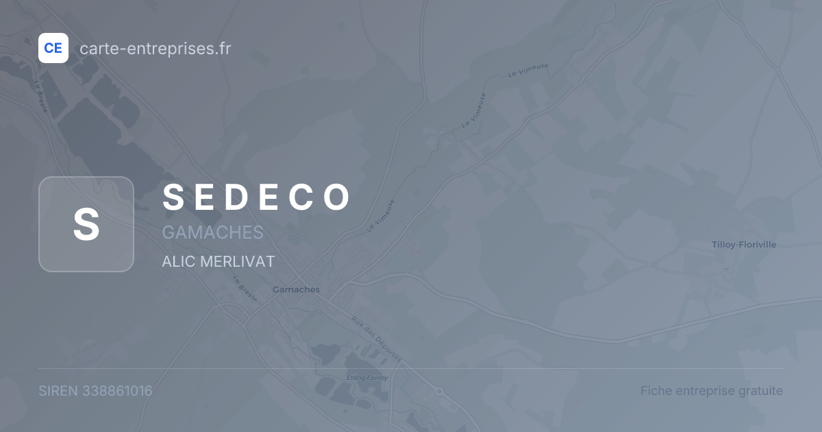 S E D E C O — 338861016 — fiche entreprise