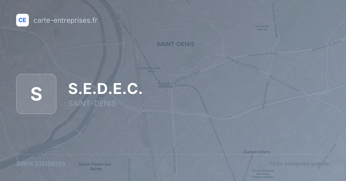 S.E.D.E.C. — 331258293 — fiche entreprise