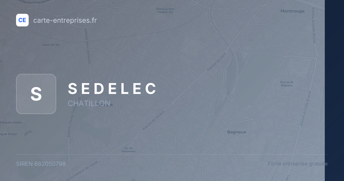 S E D E L E C — 662050798 — fiche entreprise