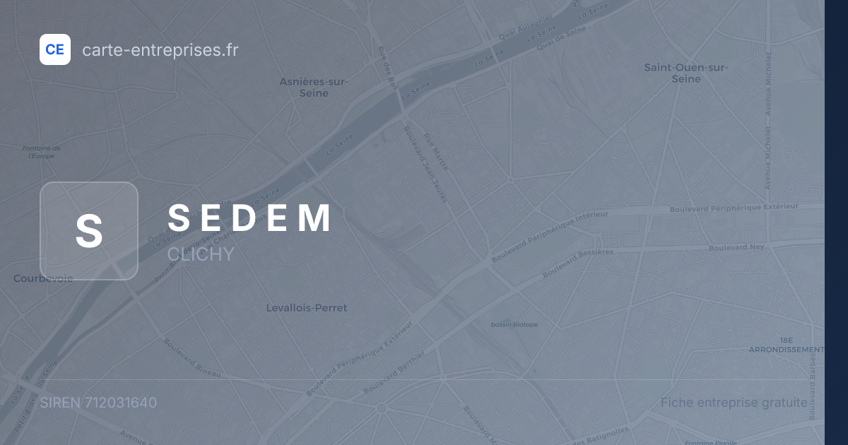 S E D E M — 712031640 — fiche entreprise
