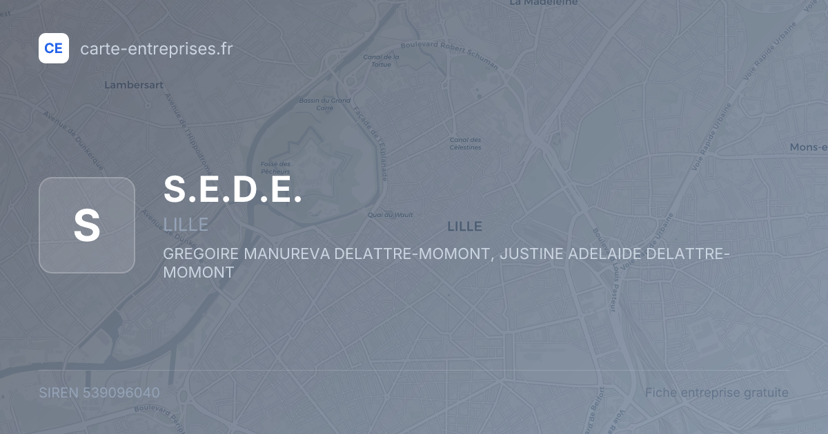 S.E.D.E. — 539096040 — fiche entreprise