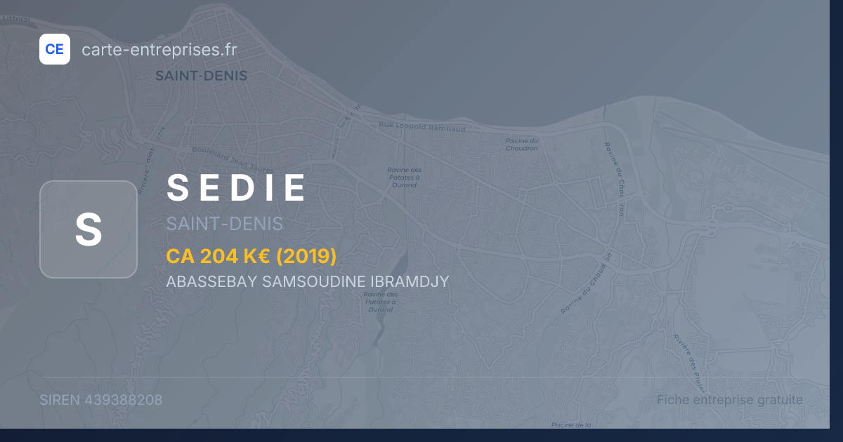 S E D I E — 439388208 — fiche entreprise