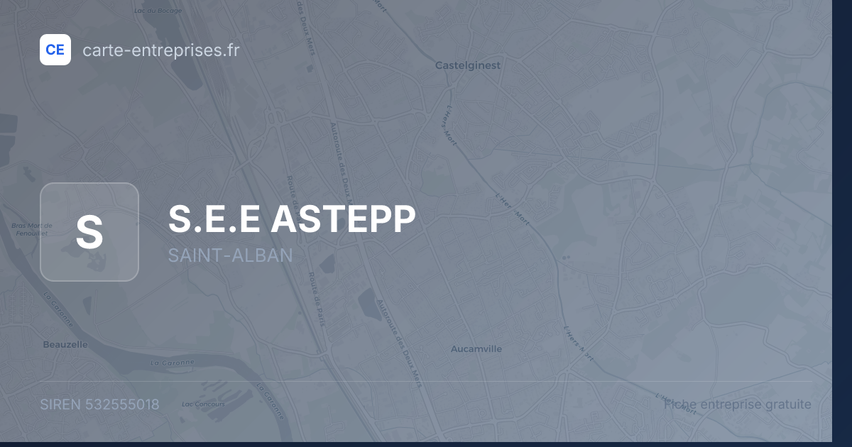 S.E.E ASTEPP — 532555018 — fiche entreprise