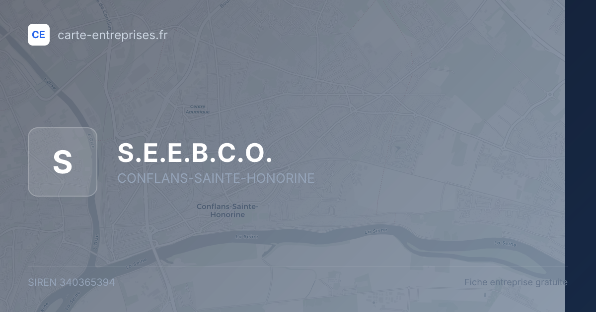 S.E.E.B.C.O. — 340365394 — fiche entreprise