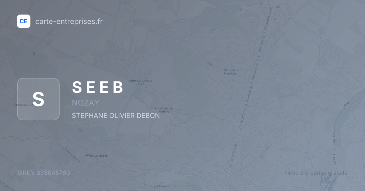 S E E B — 823045760 — fiche entreprise