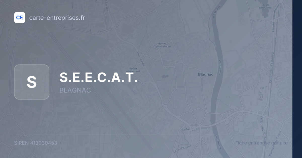 S.E.E.C.A.T. — 413030453 — fiche entreprise