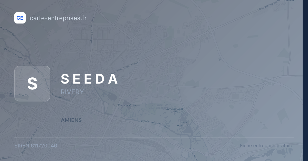 S E E D A — 611720046 — fiche entreprise