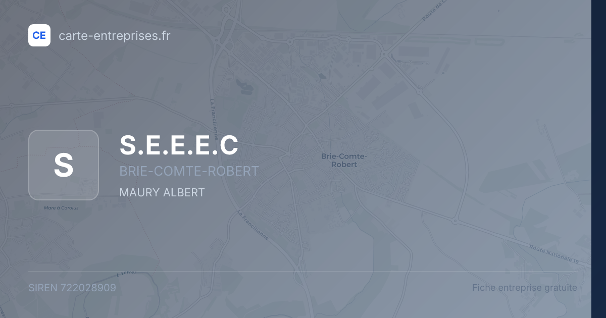 S.E.E.E.C — 722028909 — fiche entreprise
