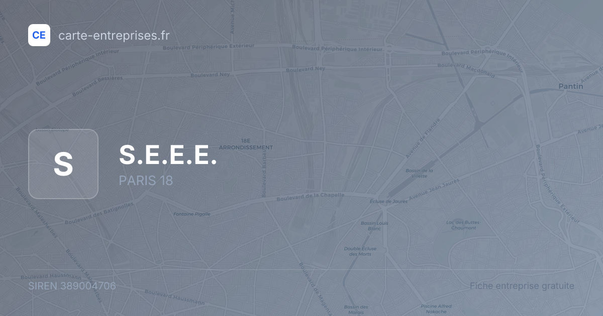S.E.E.E. — 389004706 — fiche entreprise