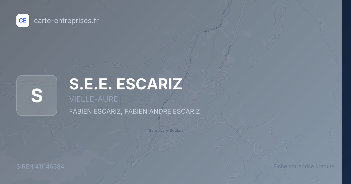 S.E.E. ESCARIZ — 411146384 — fiche entreprise