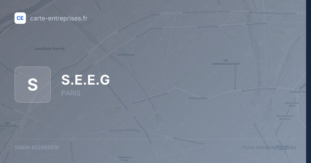 S.E.E.G — 402965818 — fiche entreprise