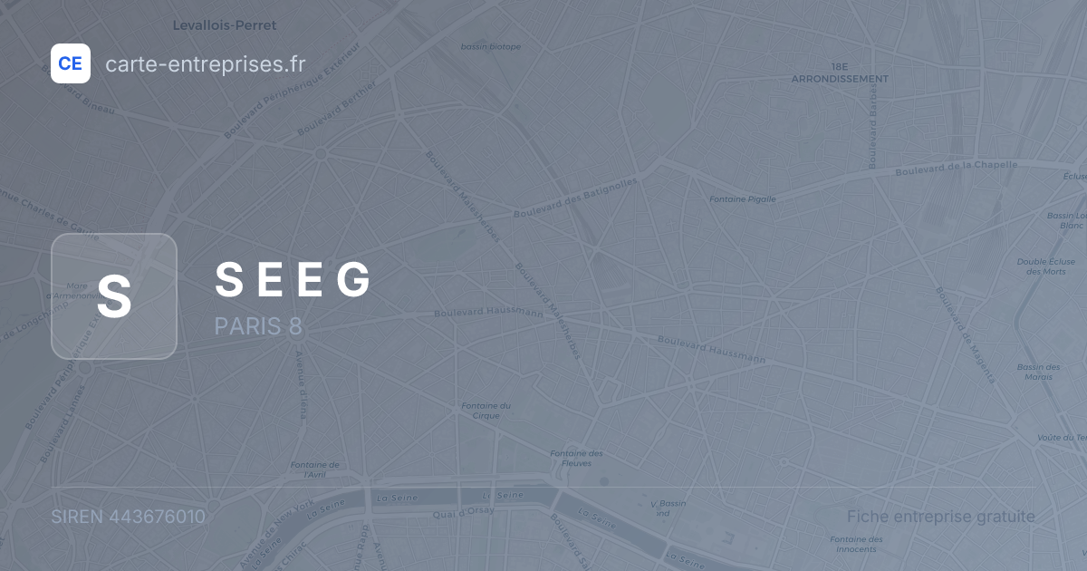 S E E G — 443676010 — fiche entreprise