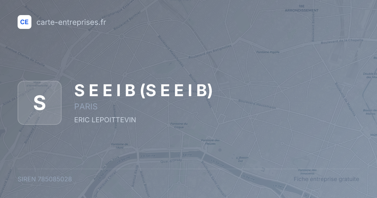 S E E I B — 785085028 — fiche entreprise