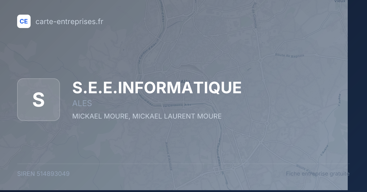 S.E.E.INFORMATIQUE — 514893049 — fiche entreprise