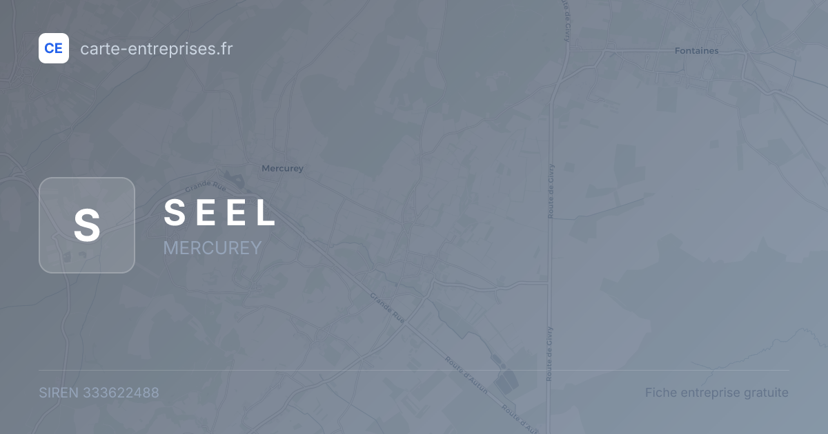 S E E L — 333622488 — fiche entreprise