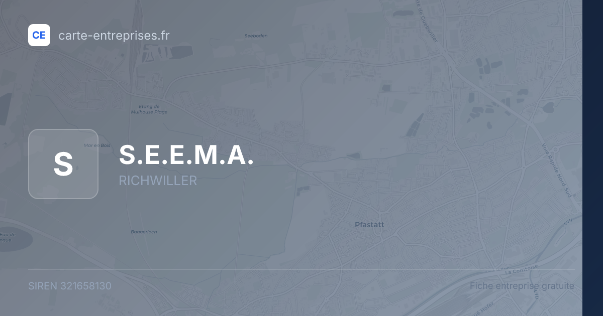S.E.E.M.A. — 321658130 — fiche entreprise