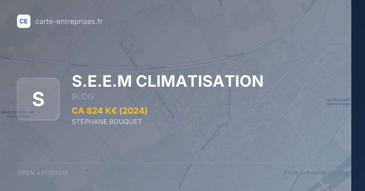 S.E.E.M CLIMATISATION — 441292919 — fiche entreprise