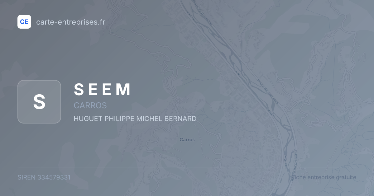 S E E M — 334579331 — fiche entreprise
