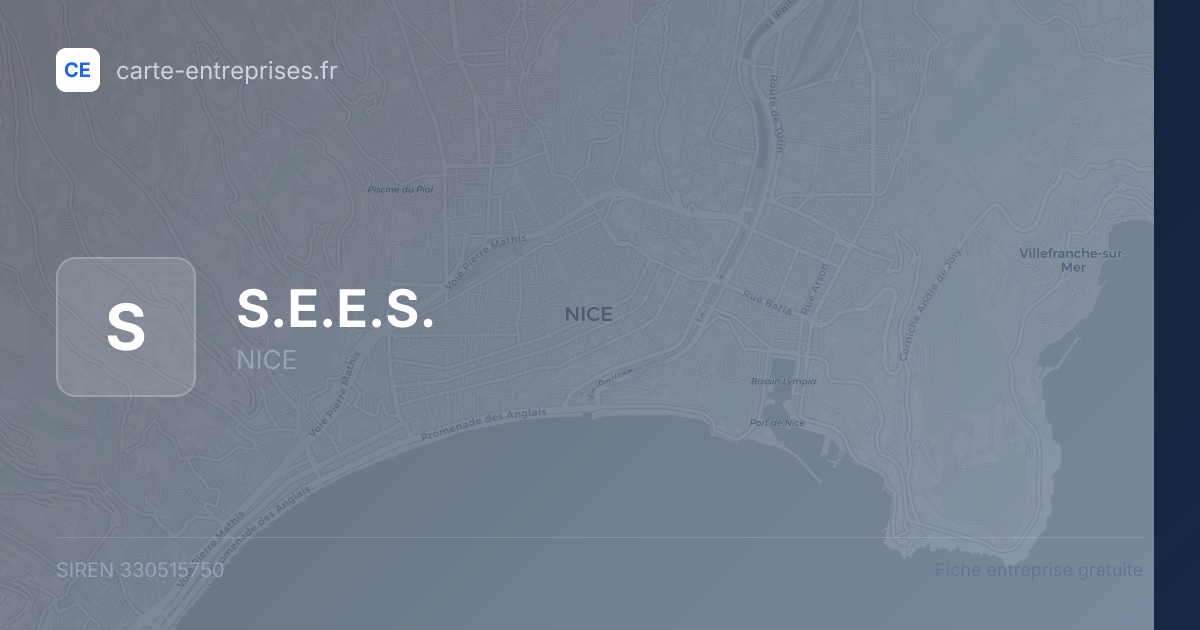 S.E.E.S. — 330515750 — fiche entreprise