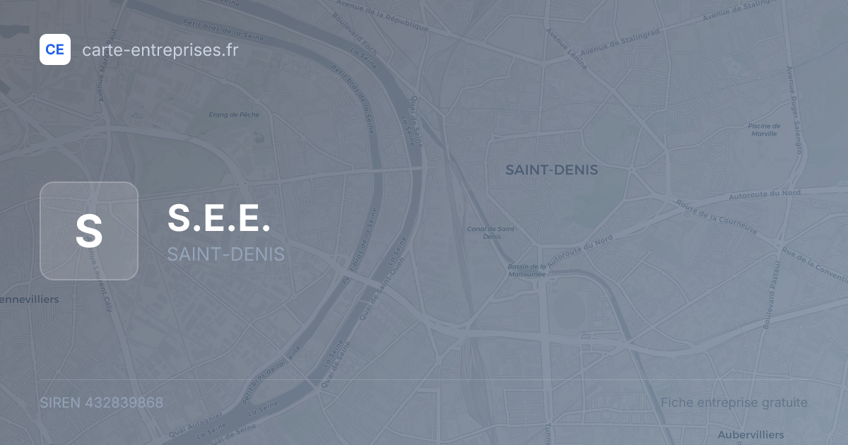 S.E.E. — 432839868 — fiche entreprise