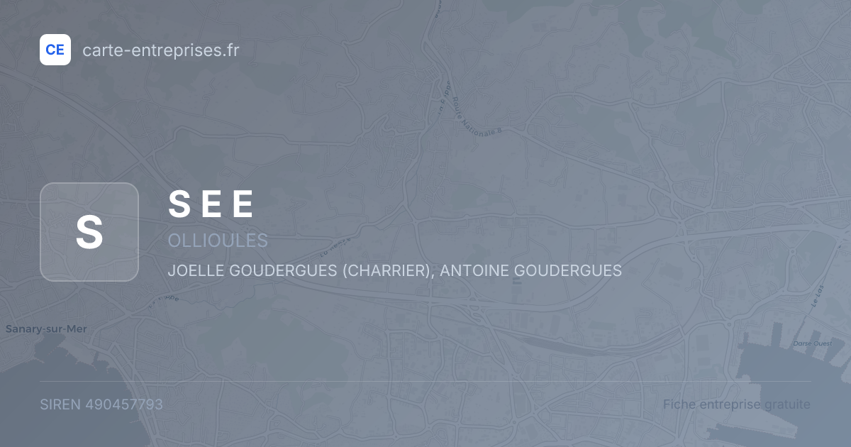 S E E — 490457793 — fiche entreprise
