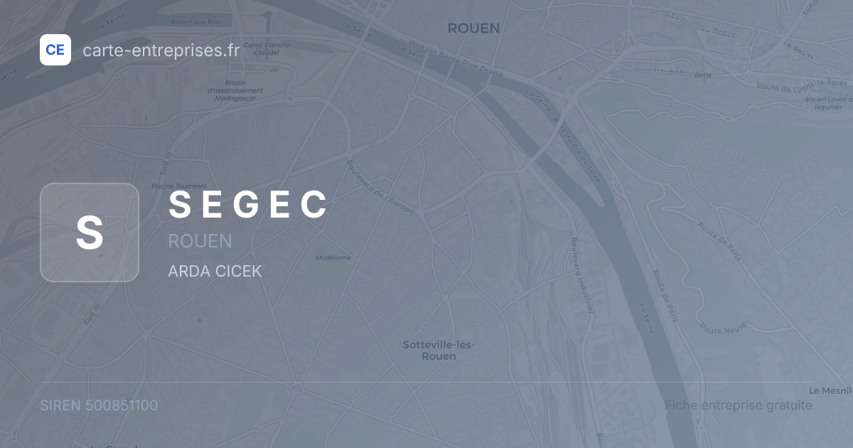 S E G E C — 500851100 — fiche entreprise