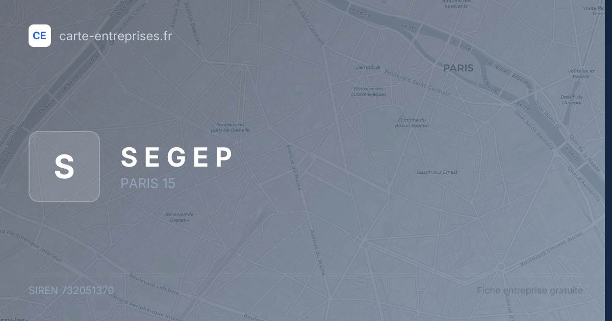 S E G E P — 732051370 — fiche entreprise